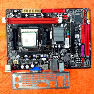 BIOSTAR N68S Socket AM2 GF6150 DDR2 Anakart ve İşlemci