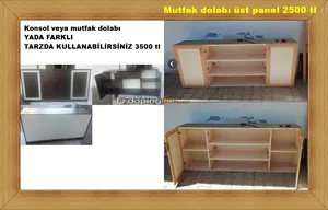 2 farklı model mutfak dolabı vs dolabı detayları okuyunuz