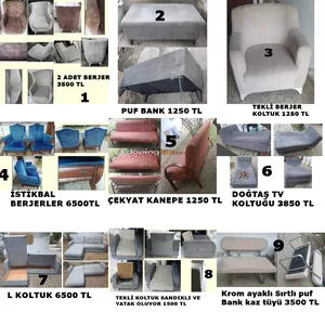 KOLTUK VE BERJERLER DETAYLAR RESİMLERDE VE AÇIKLAMALARDA OKUYUNUZ