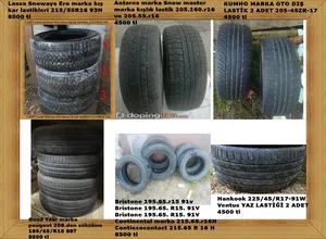 OTO LASTİKLERİ DETAYLAR RESİMLERDE VE AÇIKLAMA KISIMLARINDA