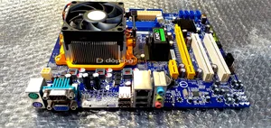 FOXCONN A74ML-K AM3 DDR2 Anakart ve İşlemci Üzerinde