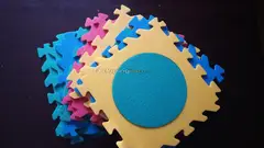 10 Parça Bebek Geometrik Şekilli Puzzle Oyun Matı